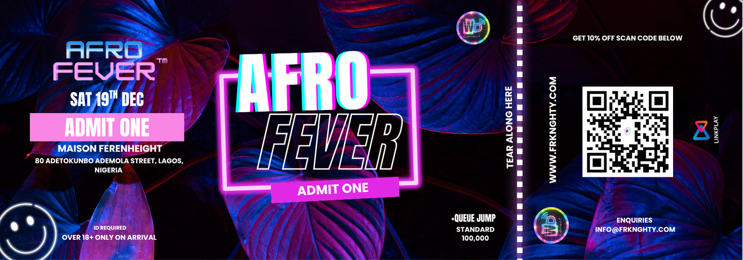AFROFEVER™ — Standard Entry + (Q-JUMP)