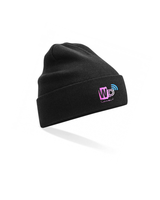 🧢 Wireless Parties Connect™ Organic Cuffed Beanie - Black
