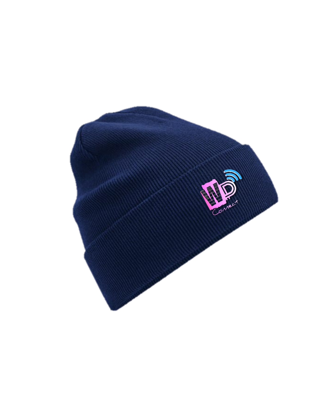 🧢 Wireless Parties Connect™ Organic Cuffed Beanie - Navy