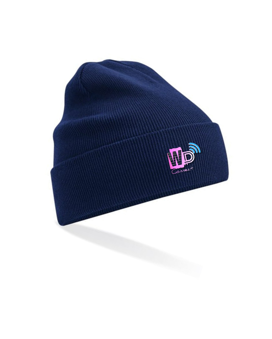 🧢 Wireless Parties Connect™ Organic Cuffed Beanie-Blue